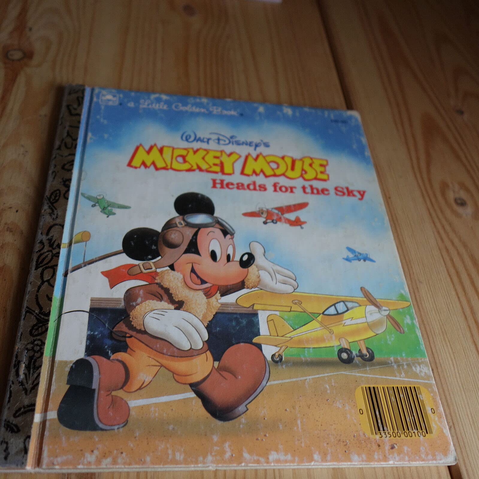 Cover of Mickey Mouse Heads For The Sky (Little Golden Books)