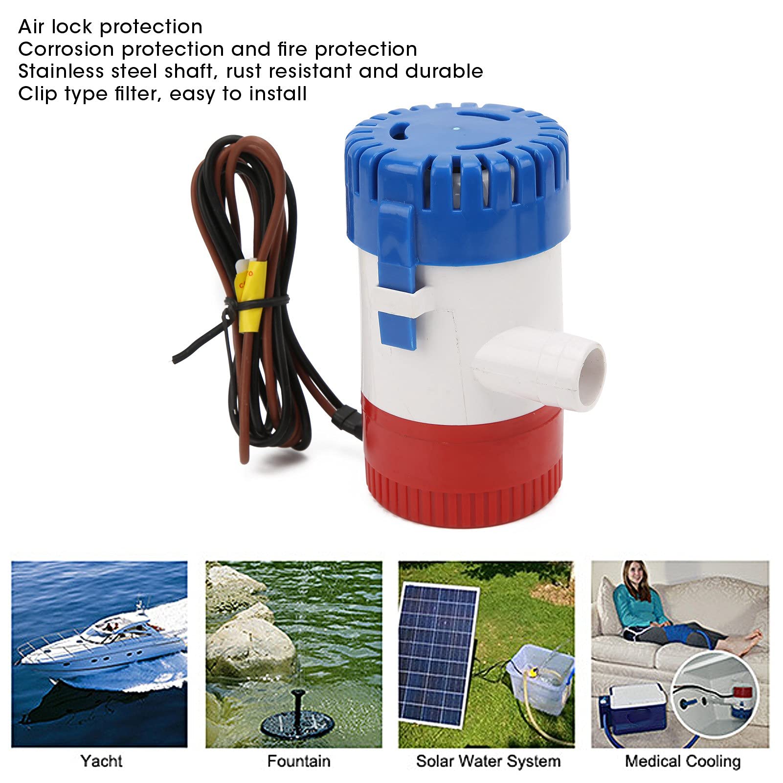 CFTGIW Pompe De Cale 12V Marine électrique 29 Mm ID Typeau Sortie Du Bateau Submersible Wit Cygroule Pumpmarine Pumpmarine Pumpe Pompebout Pompebout Pompe 91644567 CFTGIW Pompe De Cale 12V Marine électrique 29 Mm ID Typeau Sortie Du Bateau Submersible Wit Cygroule Pumpmarine Pumpmarine Pumpe Pompebout Pompebout Pompe 91644567