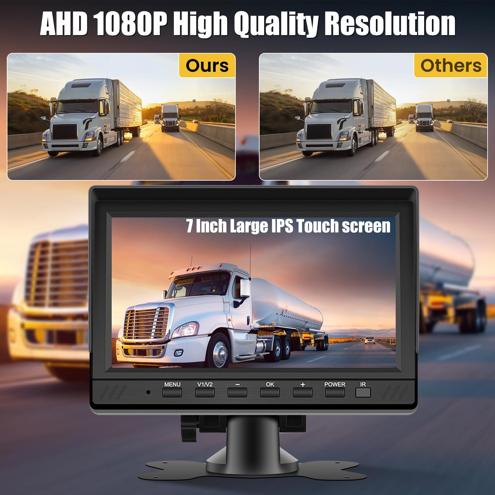 Hikity Kit Retrocamera Telecamera Per Auto,con IPS Display HD Da Hikity Kit Retrocamera Telecamera Per Auto,con IPS Display HD Da