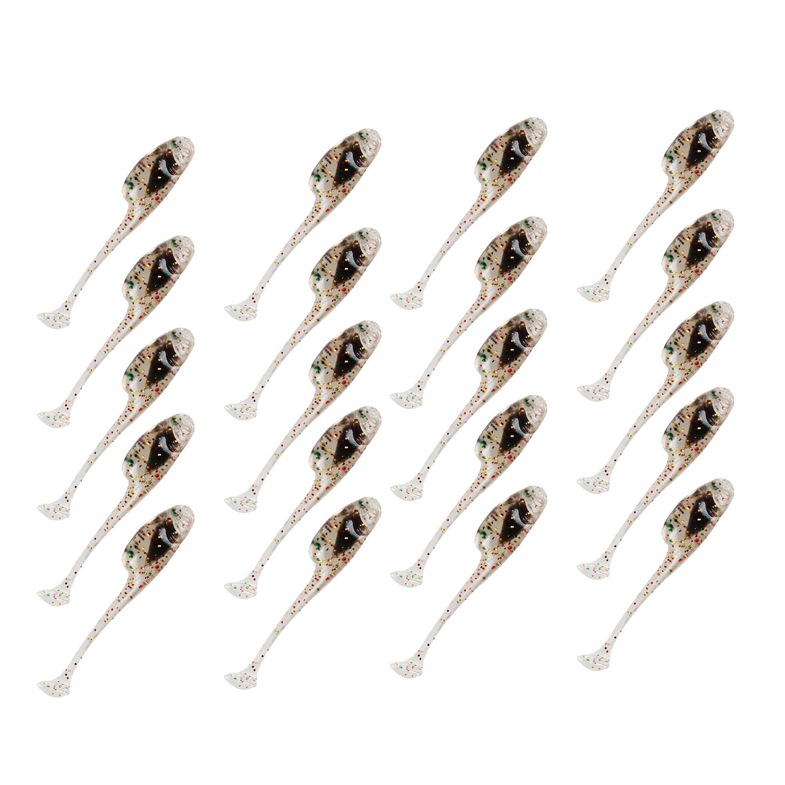 CAZSTYK 5cm 1.2g Fishing Lure for Trout Soft Swim Baits Fishing Lures Paddle Tail Swimbaits Artificial Baits T Tail Miniature Lure for Trout