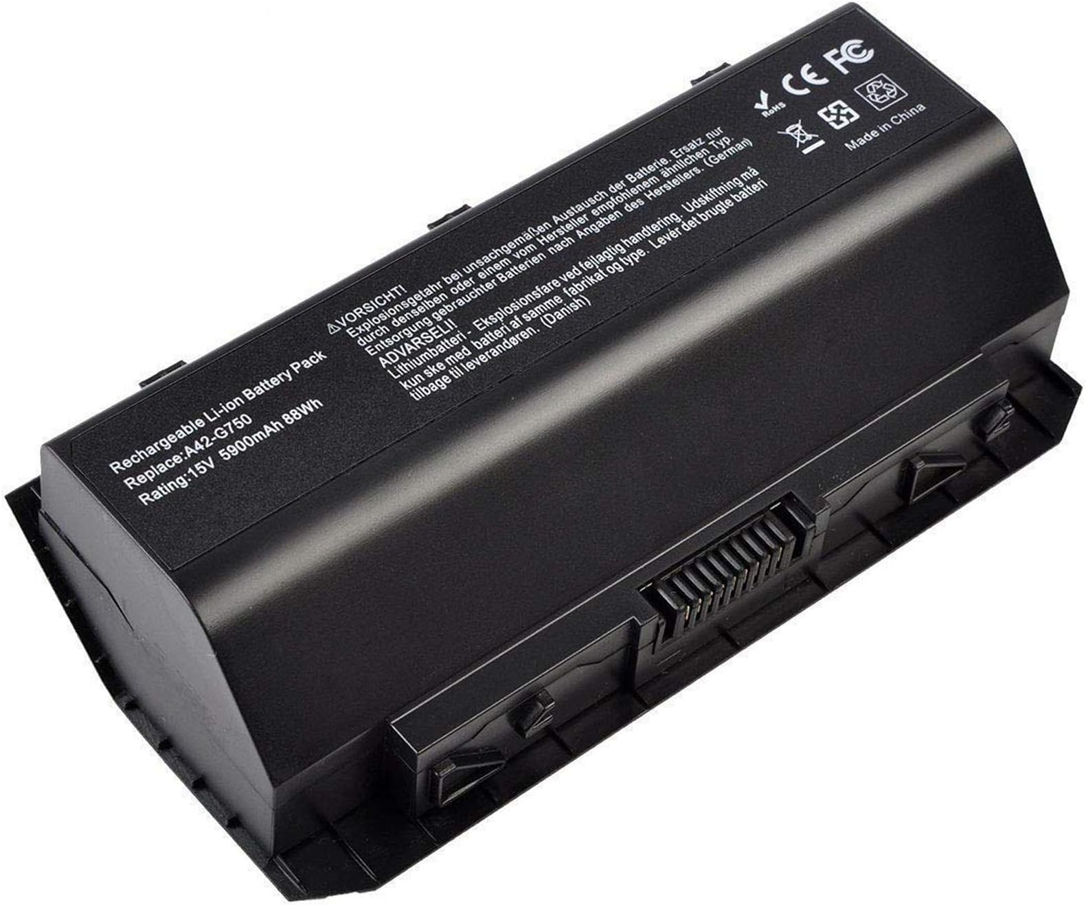 LIKEGOR A42-G750 Laptop Battery for Asus(ROG) A42-G750 G750J G750JW G750JX G750JZ G750JH G750JM G750JS G750Y47JX-BL Series [8 Cell 15V 5900mAh/88Wh]-12 Months Warranty