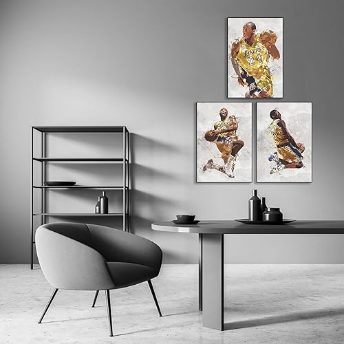 Miniatura 5 de Póster Kobe de Bryant de baloncesto para pared, póster impreso, regalos para niños y niñas, sala de estar, dormitorio (sin marco, 8 x 12 pulgadas, 3