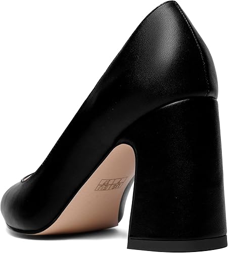 Miniatura 7 de ROSERWISH Zapatos de tacón alto para mujer, sexy, elegante, puntiagudo, sin cordones, mate, para boda, de 3.5 pulgadas