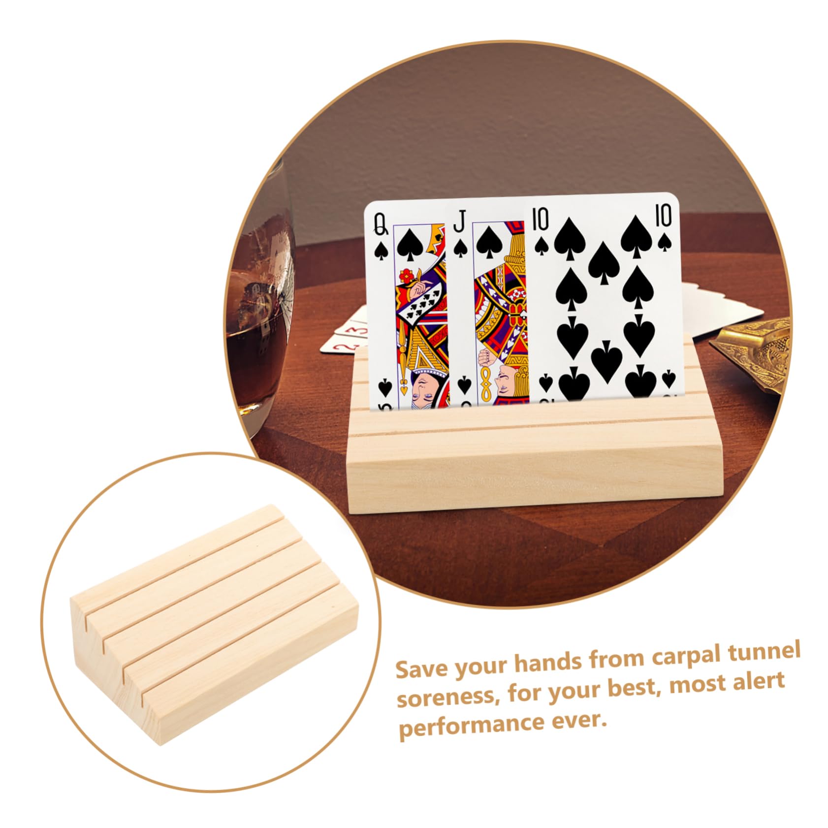 Support Pour Cartes à Jouer Bois Plateau De Rangement Pour Cartes Présentoir Pour Jeux De Société