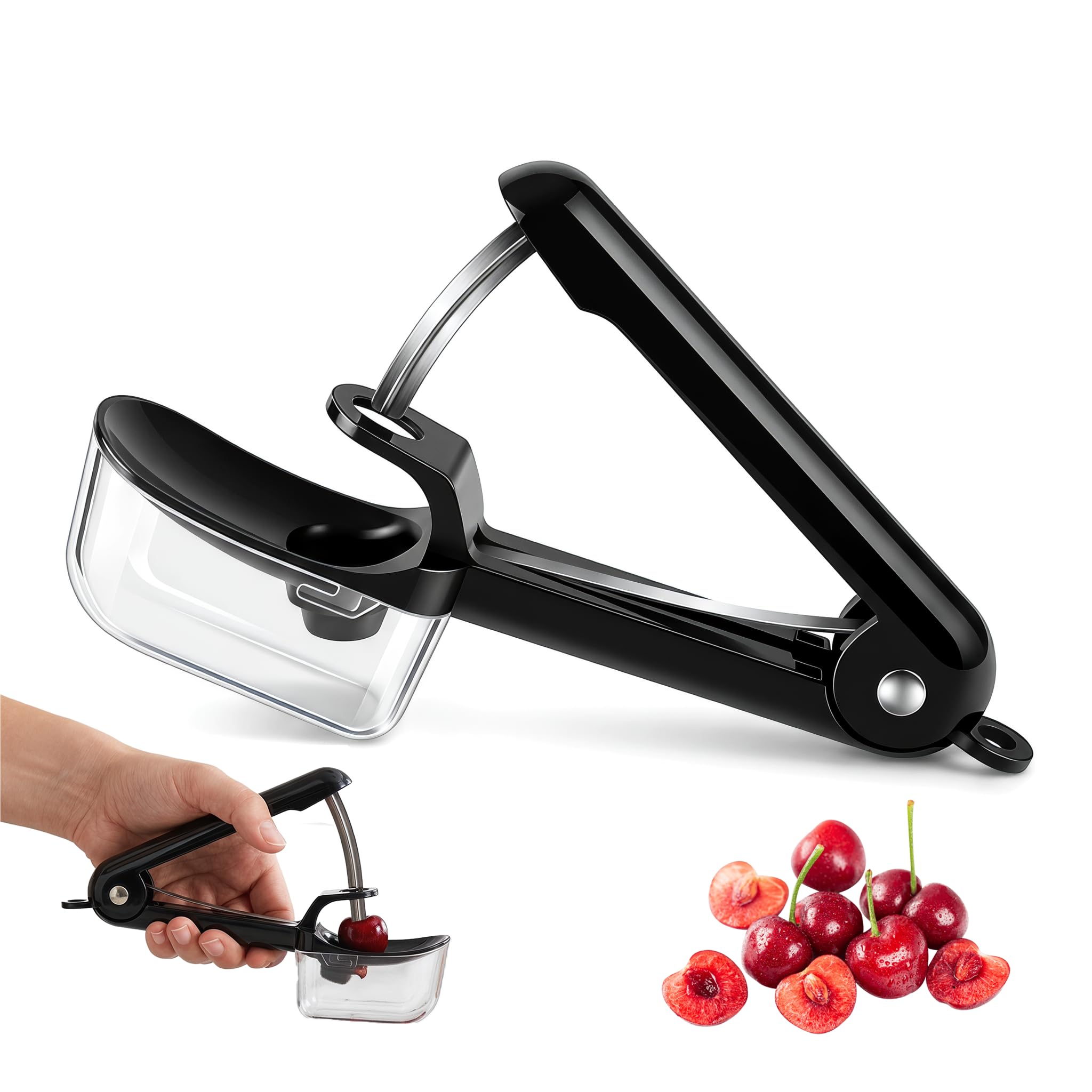 Cherry Pitter Tool with Storage Box Remover Pit with Stainless Steel