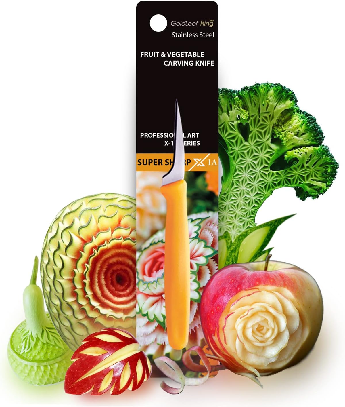 Fruit Carving Knife Single Blade 1PC | X1A Pointed Tip Blade 2” Blade | Extra Sharp for Fruit Carving (X1A Series Pointed Tip Blade) Fruit Carving Knife Single Blade 1PC | X1A Pointed Tip Blade 2” Blade | Extra Sharp for Fruit Carving (X1A Series Pointed Tip Blade)