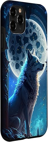 Miniatura 3 de Funda para iPhone 11 Pro Wolf Full Moon Surreal Fantasy