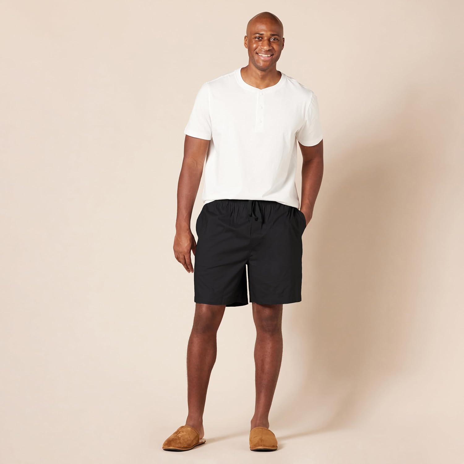 Amazon Essentials Mens Lounge Sleepwear Pajama Bottom Shorts, Cotton Stretch Poplin - Image 7