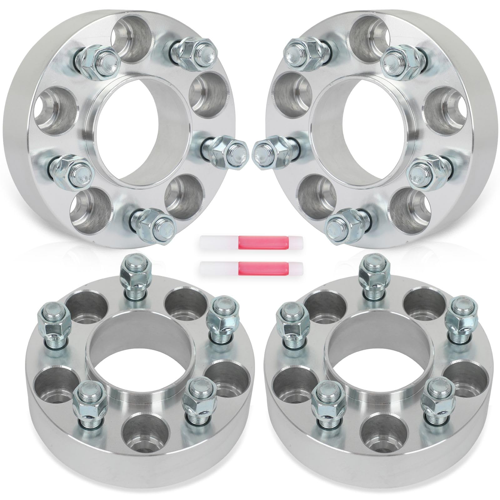 SCITOO 4Pcs 1.5 inch Wheel Spacers 5x115 to 5x115 with Studs 14x1.5 71.5mm