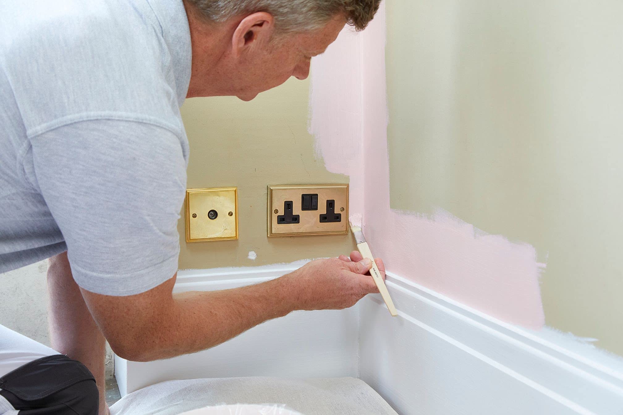 Acheter ProDec Lot De 4 Pinceaux Plats à Tête Inclinée, Fibres