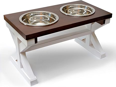 elevated dog dish stand