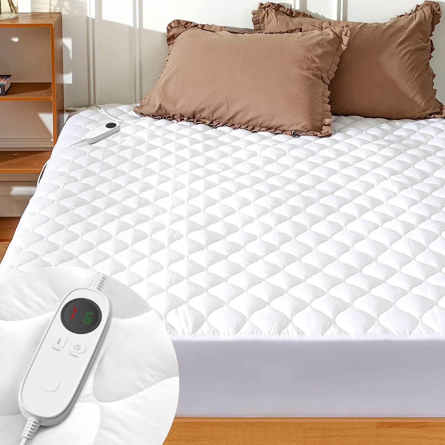 Heated Mattress Pad Twin Size with 9 Heat Settings