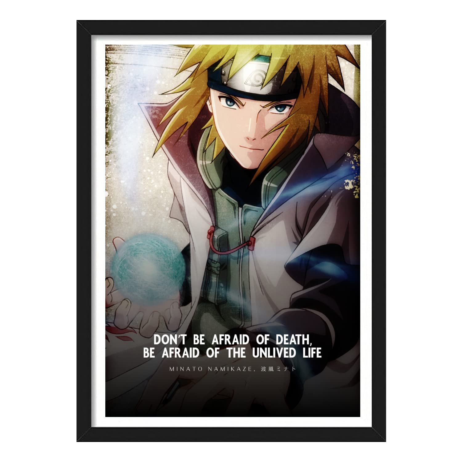 Naruto Shippuden Framed Poster - Minato Namikaze Art -1