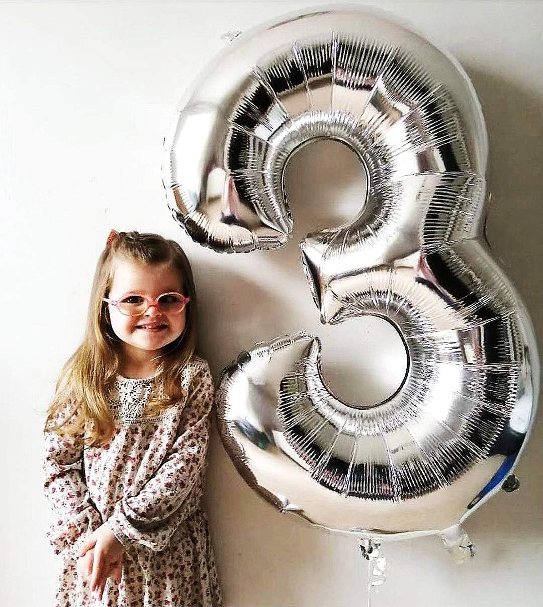 40 Inch Large Silver Number 2 Balloon Extra Big Size Jumbo Digit Mylar Foil Helium Balloons for Birthday Party Celebration Decorations Graduations Wedding Anniversary Baby Shower Supplies Engagement