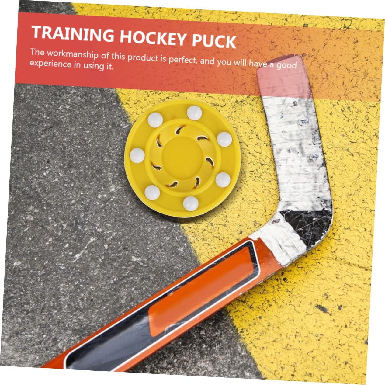 4pcs Plastic Ice Hockey Pucks for Indoor Training Low-Friction Design for Enhanced Performance Smooth for Boys and Girls and Beginners