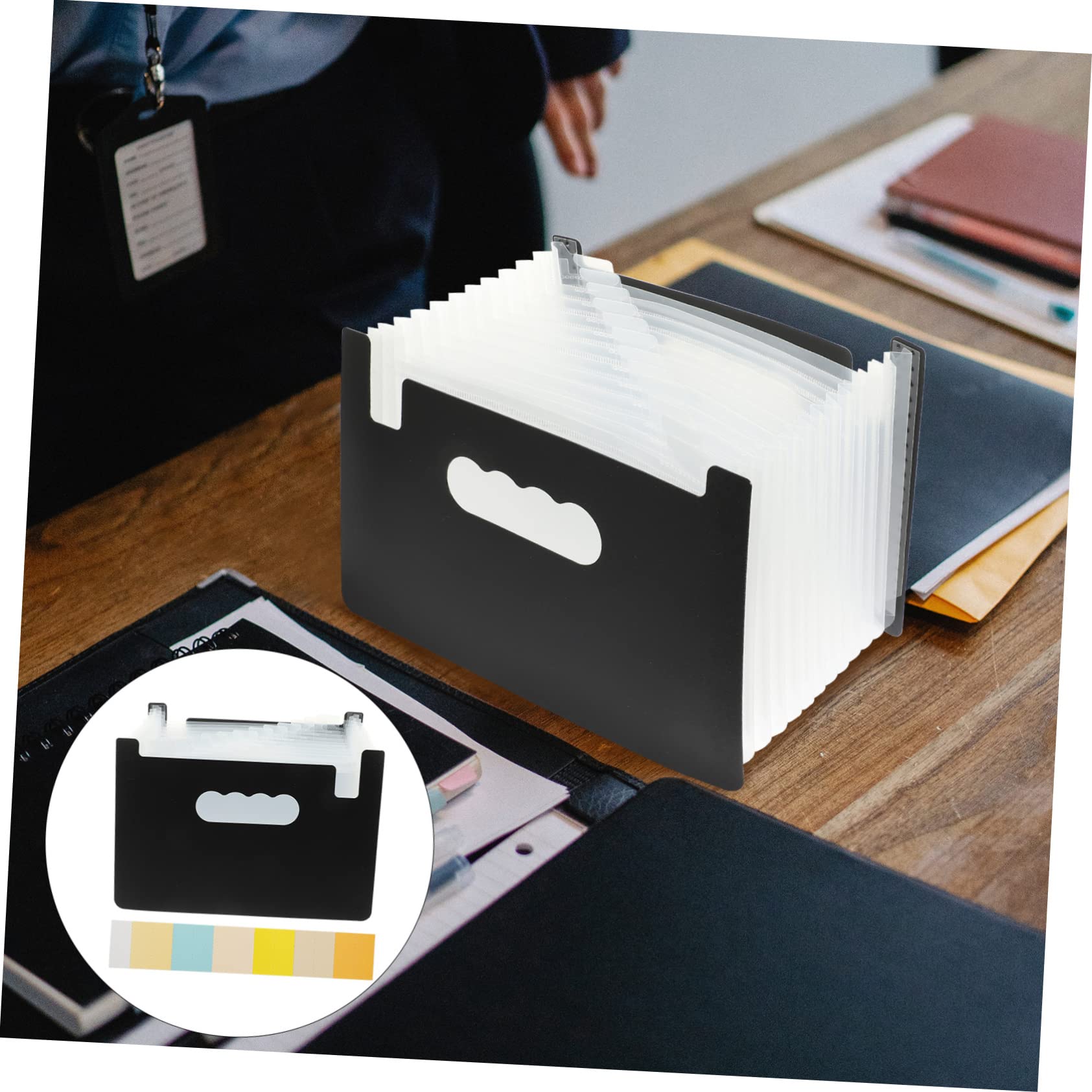 Angoily 7 Pezzi Organizzatore Ricevute Portatile Mini con Scomparti per Documenti Coupon e Fatture Cartellina Espandibile Resistente per Ufficio Scuola