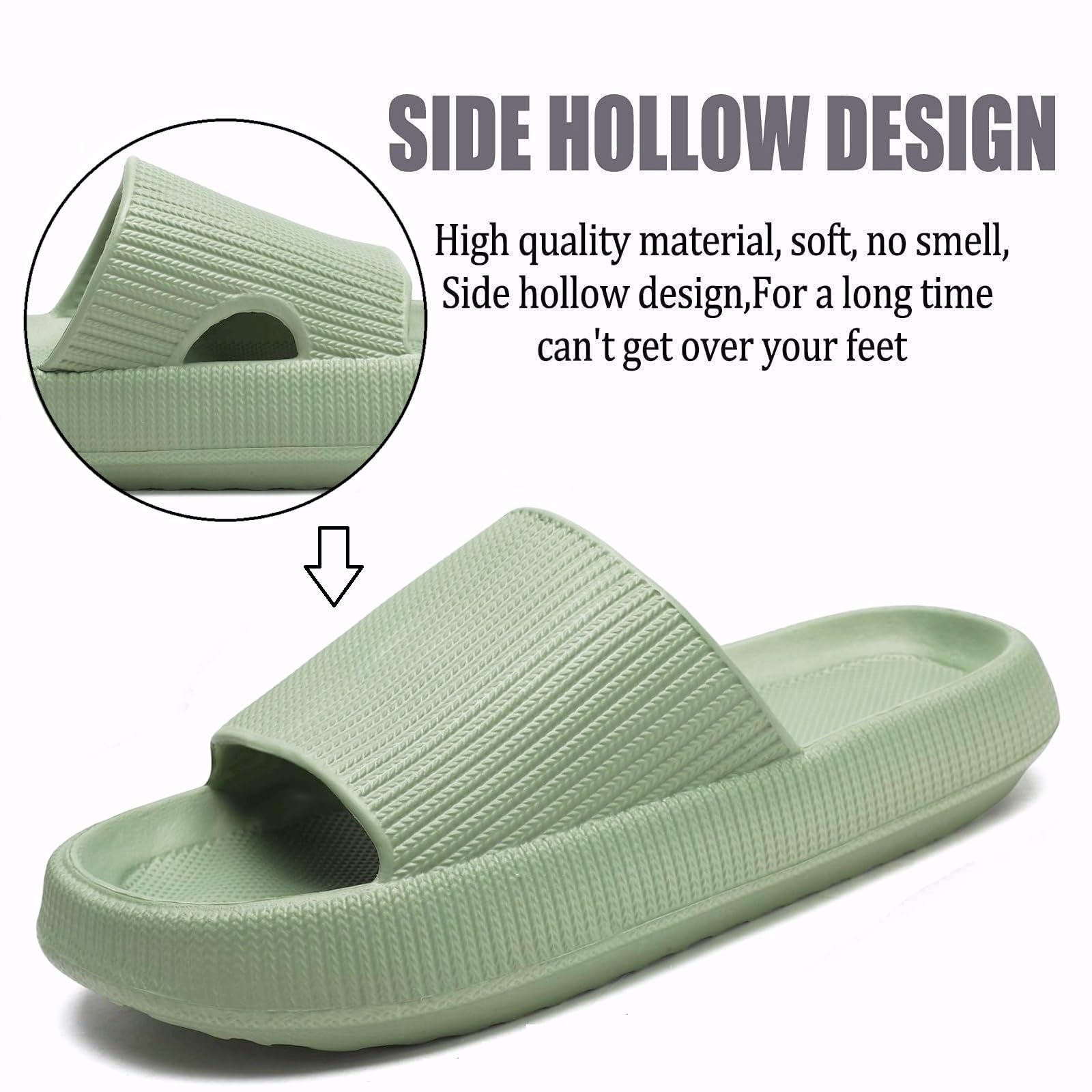 Chaussons Nuage Femme Originale Pantoufle Homme Tongs Antidérapants Piscine Douche Intérieur Slippers Adultes Taille EU 36-49