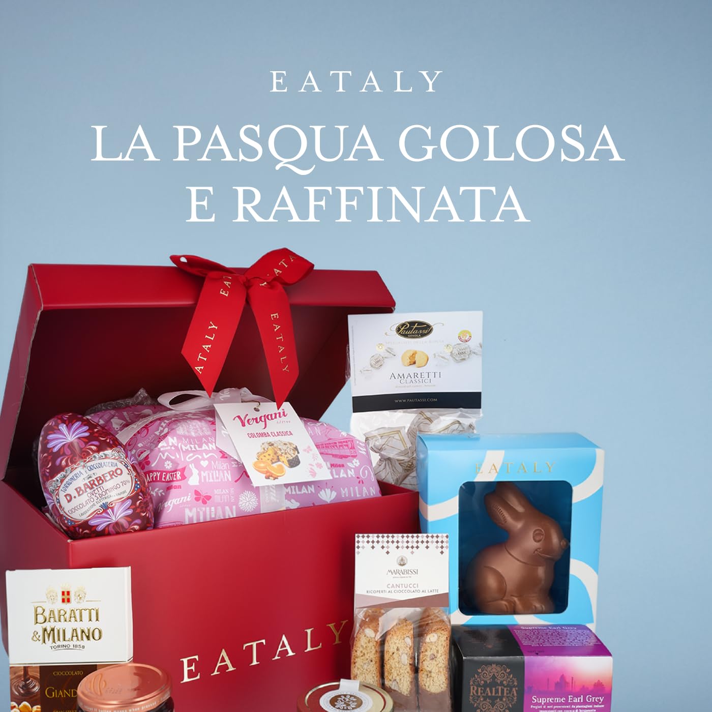 Eataly – Cesto Gastronomico Pasquale con specialità dolci – La Pasqua Golosa e Raffinata - Kit con 9 raffinati prodotti per uno straordinario regalo!