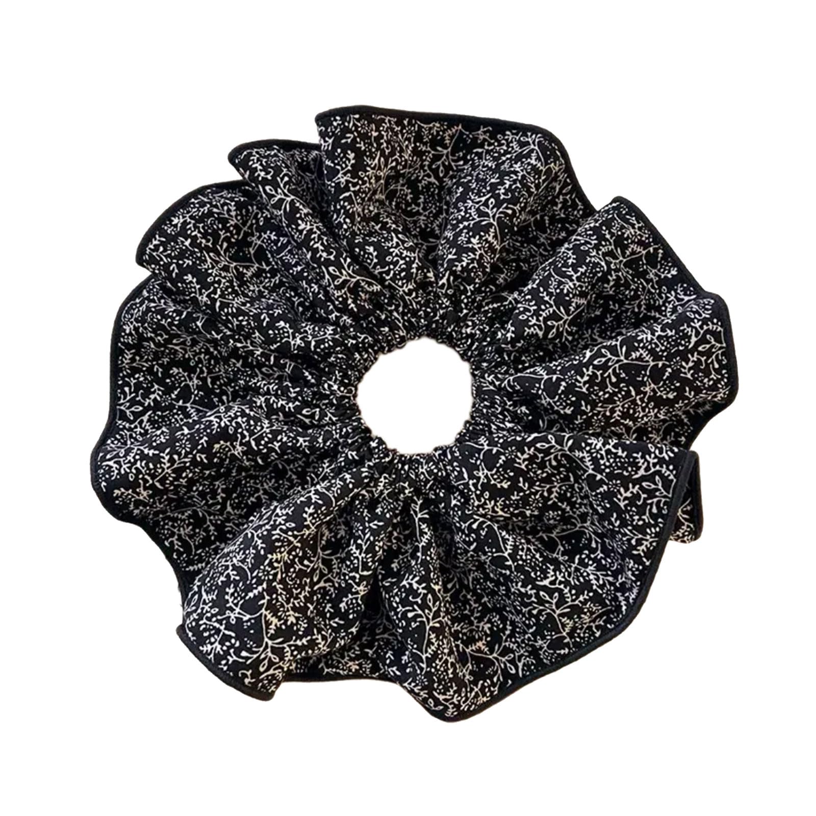 YUXITA French Lace Floral Scrunchies Hair Tie For Women Lady Girls Elegant Bun Accessory 2025 Headdress