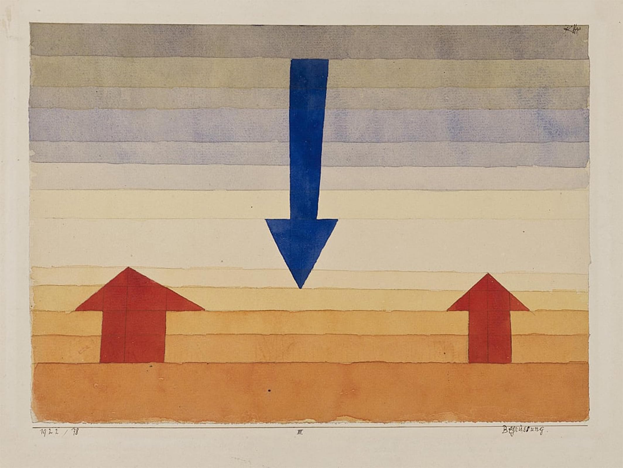 POSTERIIk Vintage Print Pop Art Landscape Artwork Greeting Greeting by Paul Klee Art Prints for Office Home Decor 60x90cm