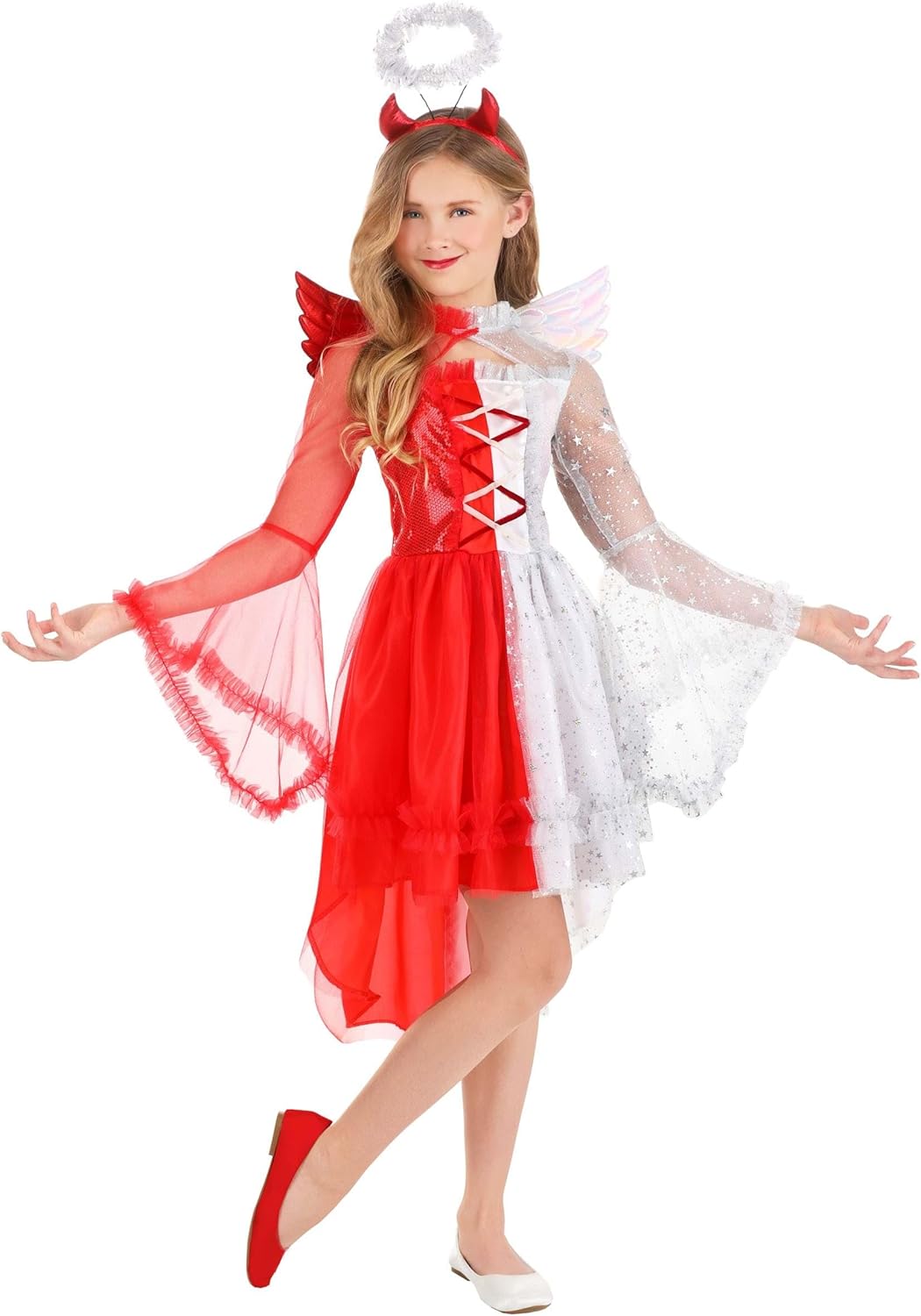 Kid's Angelic Devil Costume | Girl's Angel Costumes