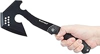 Vista 5 de Sheffield 12153 Standoff Tactical Tomahawk con funda, hacha de supervivencia ligera, hacha de supervivencia para acampar, hachas de mano, hacha