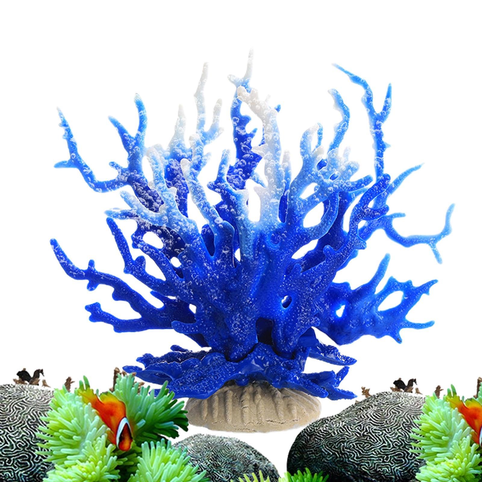 Décor Faux Corail - Corail artificielles réalistes | Sculpture Corail simulée 6,7 x 2,6 x 5,5 Pouces, Marines sous-Marines Couleu Vives pour Le Salon la Maison