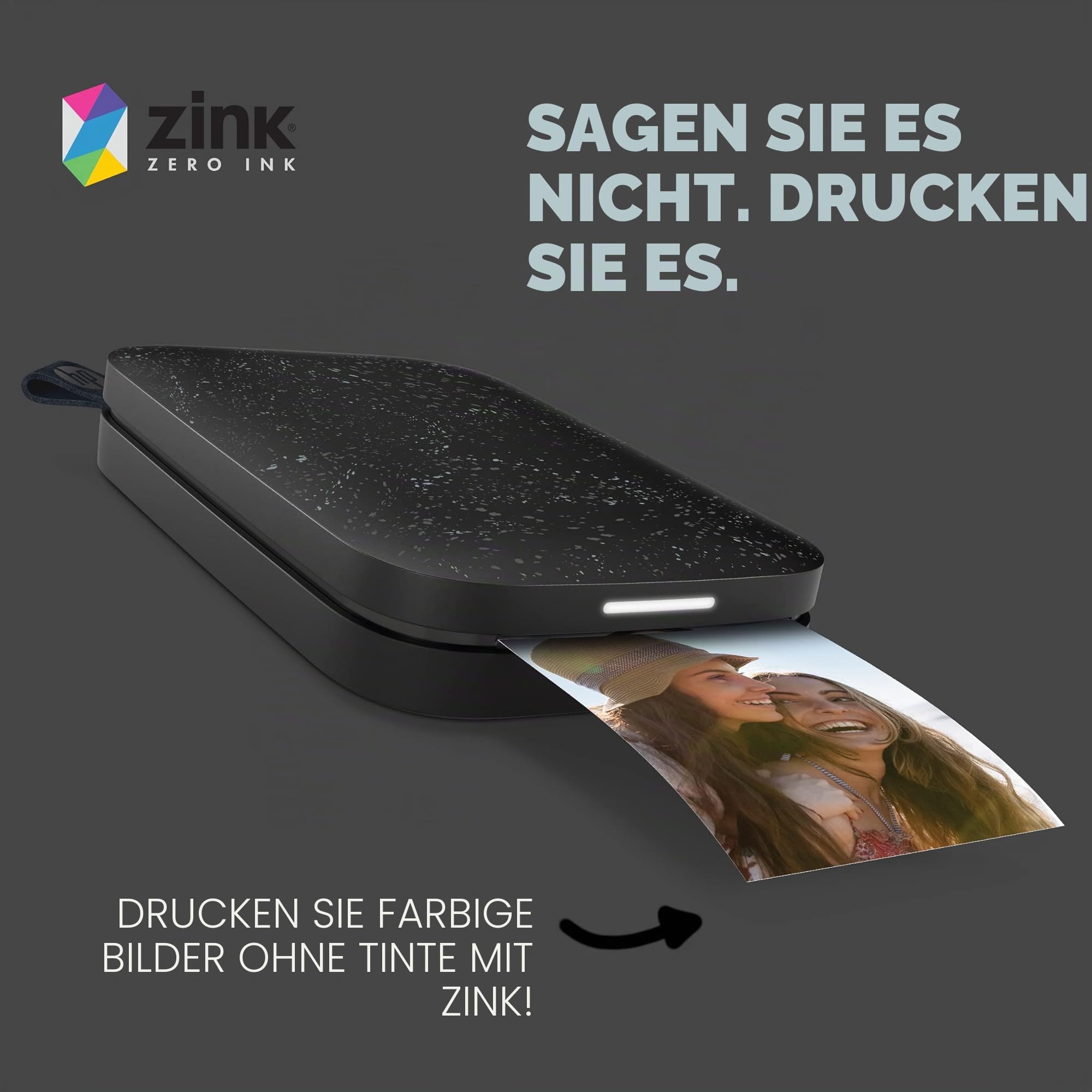 HP Sprocket Premium Zink vorgeschnittenes, selbstklebendes Fotopapier, 2 x 3 Zoll (5,1 x 7,5 cm), 100 Blatt, kompatibel mit HP Sprocket Fotodruckern