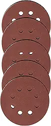 MTX Disco de Lixa Velcro, Grão 180, 125mm, Kit com 5 Unidades, Para Lixadeira Orbital - Acabamento Ultra Suave em Madeira, Metal e Plástico