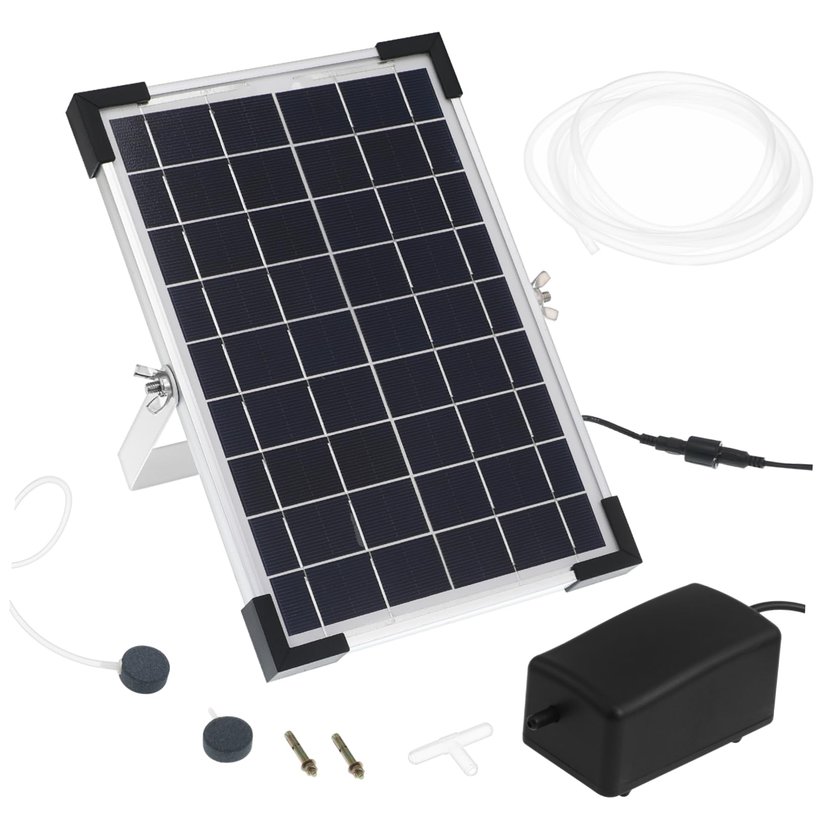 Toyvian Solar-luftpumpe Für Aquarien Und Teiche Solarbetriebene Sauerstoffpumpe Gartenpumpe Mit Verschiedenen Modi Einfache Bedienung Durch Knopfdruck Robuste Und Langlebige Solar-tauchwas
