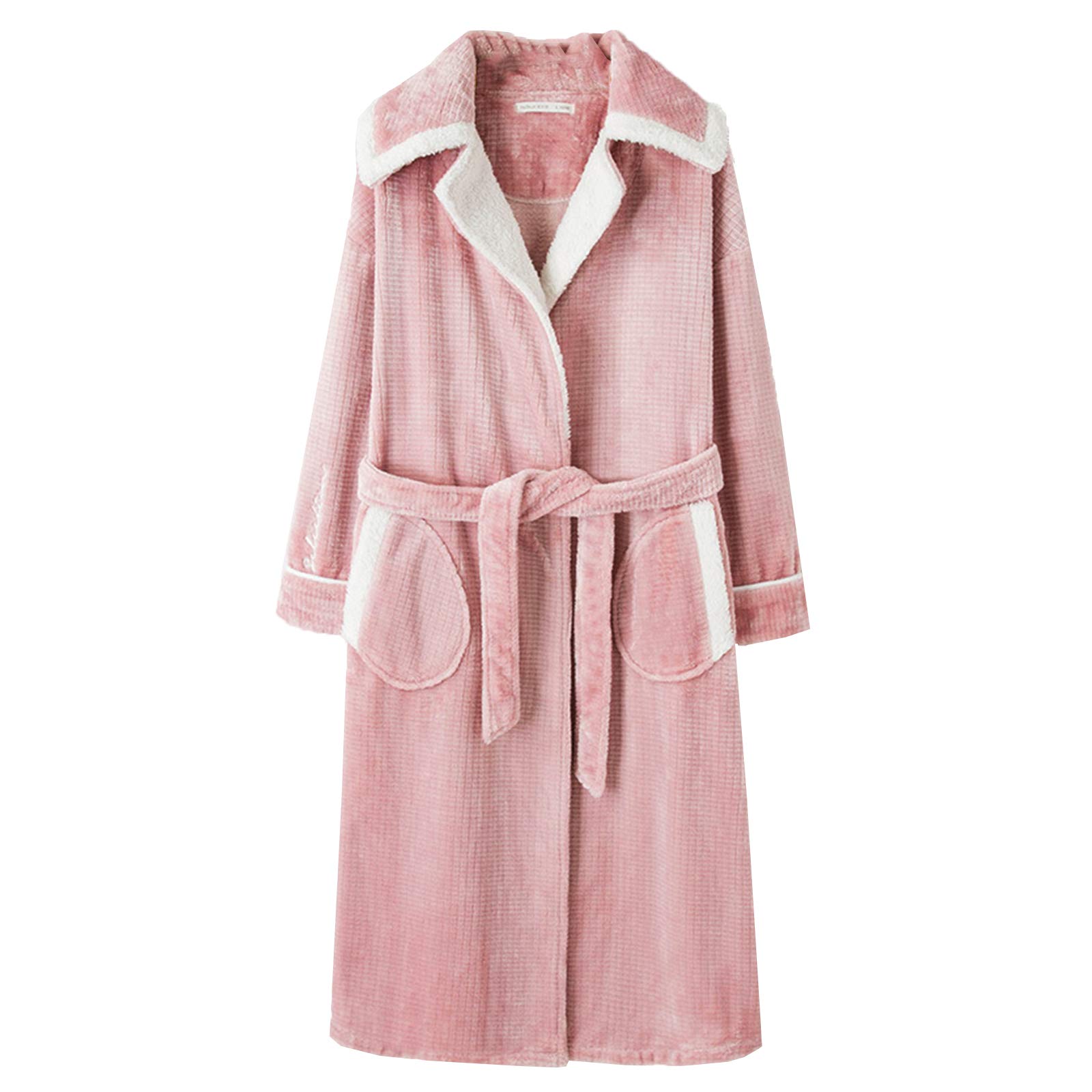 Peignoirs de pyjamas thermiques d'exception en velours corail pour femme