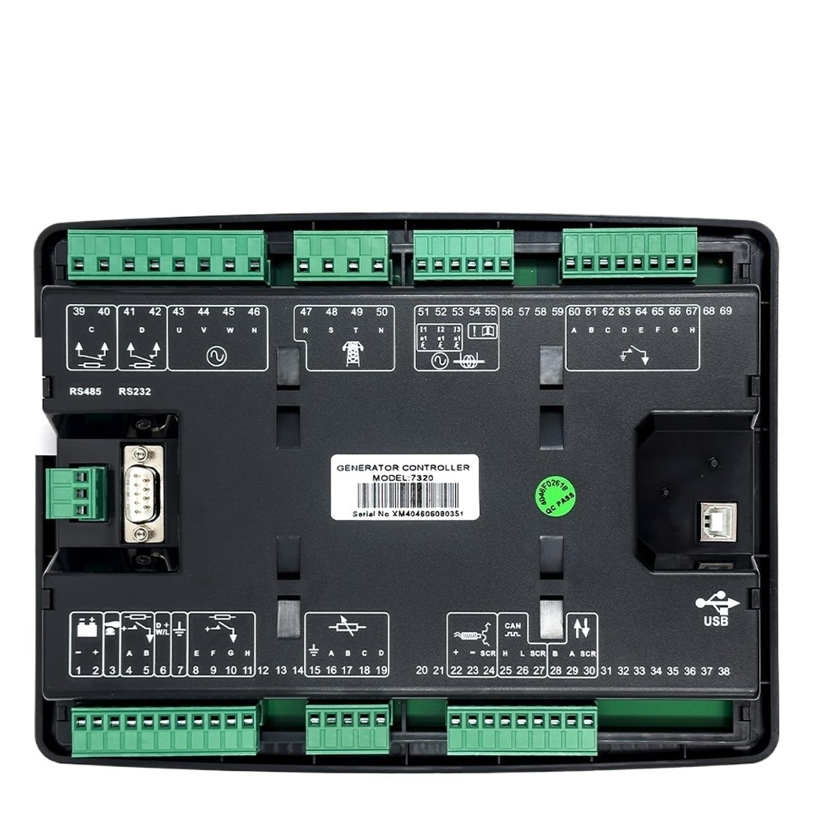 Replace DSE7320 AMF Controller Auto Start/Stop Generator Control Module with LCD Display for Diesel Genset Parts