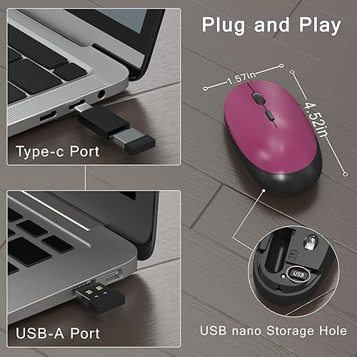 Miniatura 5 de Colorido teclado inalámbrico de computadora y mouse combinado con teclas redondas para máquina de escribir, diseño retro, interruptor de encendido,