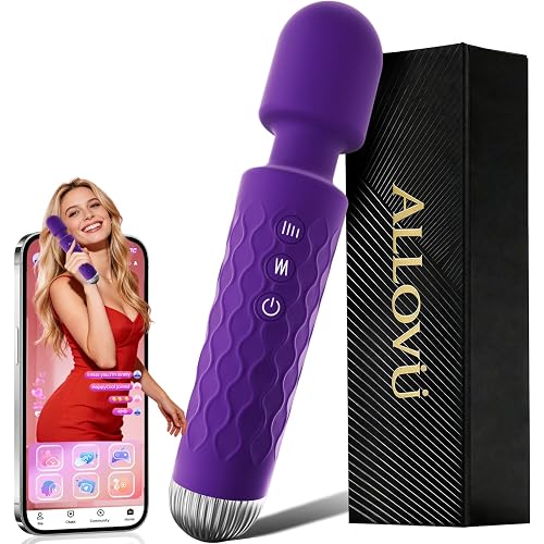 Allovü G-Spot Vibrator for Women & Couples, Silicone Intimate Sex Toys with 10 Vibration Modes, IPX6 Waterproof USB Rechargeable Personal Wand Massager for Her Sex Furniture - Bedding