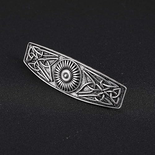 Miniatura 3 de Pasadores vikingos vintage para mujeres y niñas, pinzas de pelo celtas antiguas nórdicas, cuervo, para cabello grueso y delgado, pinzas francesas