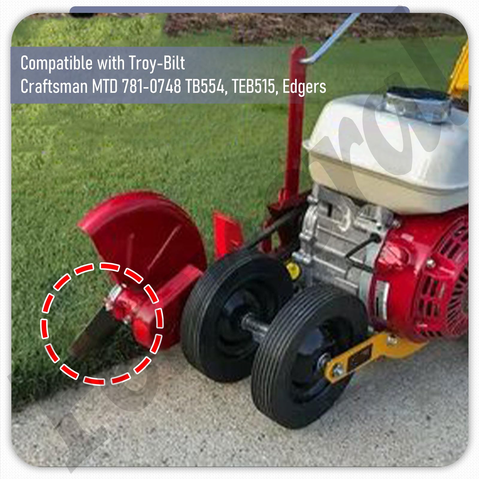 3 cuchillas de bordeadora (9 x 5/8 pulgadas) 781-0748-0637 compatible con Craftsman Troy-Bilt MTD 781-0748 TB554, TEB515 bordeadoras sustituye a 981-0748, 40-009, 7185766. 7, 4900 -105-M017