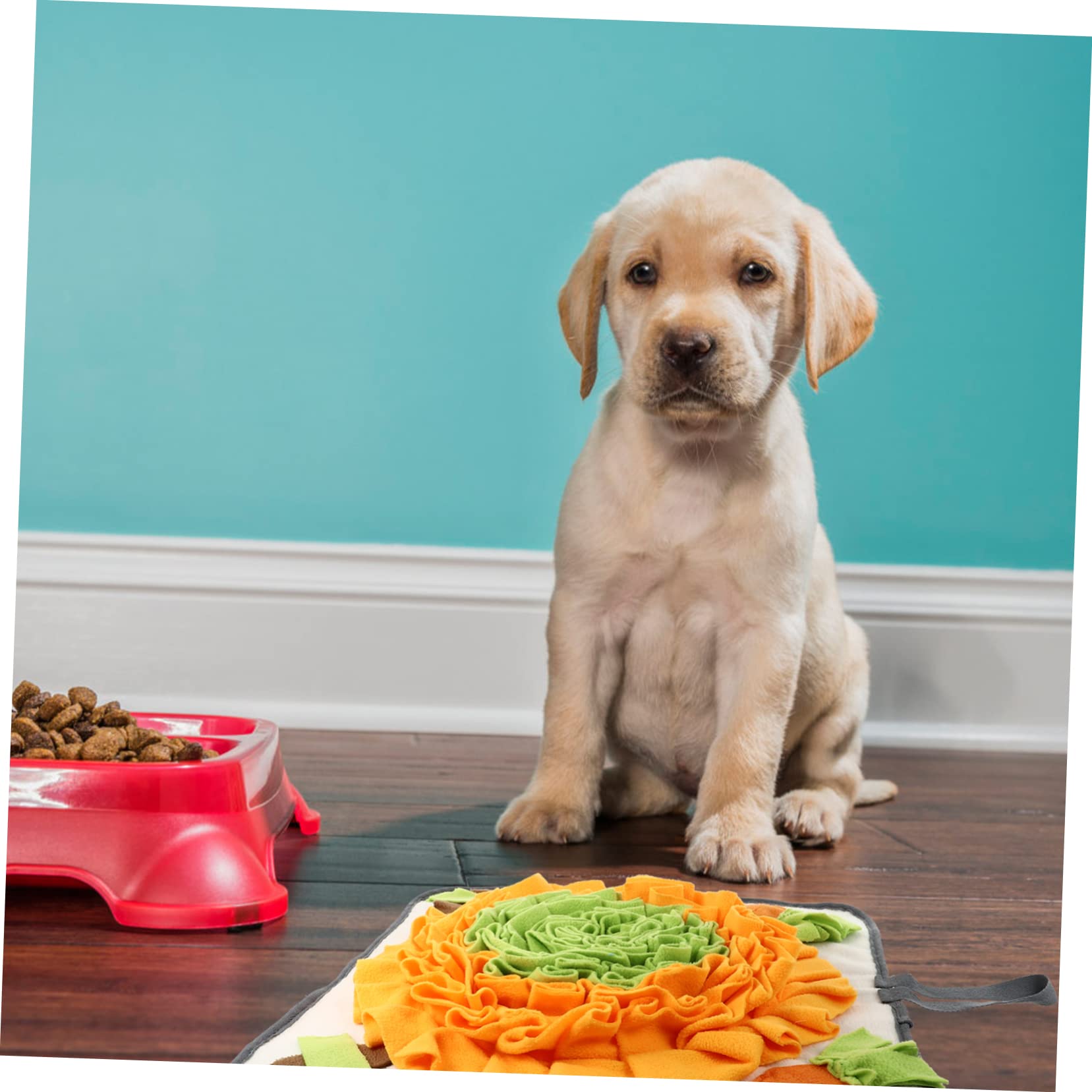Tappeto per Cani Snuffle Mat 1 Pezzo in Pile Polare, per Foraggiamento | Leggero e Portatile, Si Può Appendere alla Gabbia, Soluzione Semplice per Pet Food