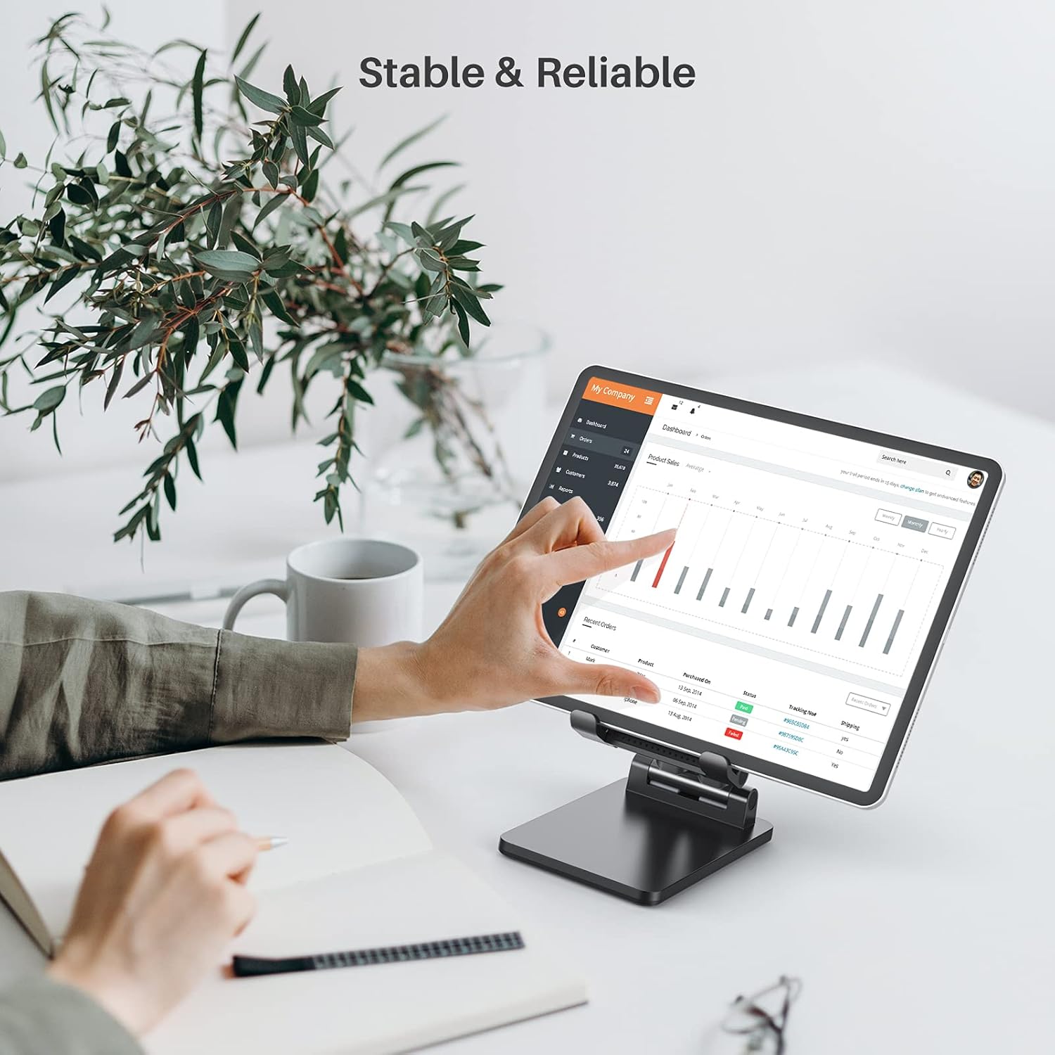 Yootech [2 Pack] Tablet Stand, Adjustable&Foldable Desktop iPad Stand Holder, Compatible with 2021 iPad Mini 6 Air Pro, Samsung and Kindle Tablets, Switch,Portable Monitor, Phones(4-13inch) : Electronics