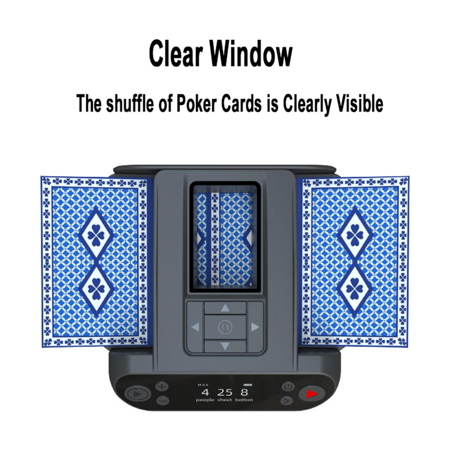 Barajador y repartidor automático de Cartas, máquina eléctrica de 5200 mAh para barajar y repartir Cartas, para Juegos de Cartas Blackjack y Texas Hold;em.