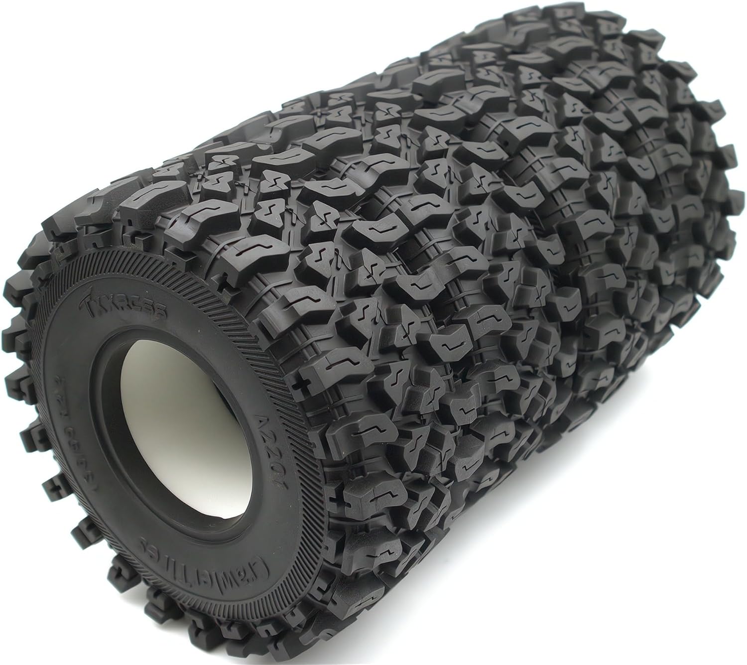 2.2 Crawler Tires 136mm/5.35inch Fit 2.2 Beadlock Wheel Rims For Traxxas TRX4 Axial SCX10 II AX10 Wraith D90 With White Foam Inserts (4Pcs) (A2201)