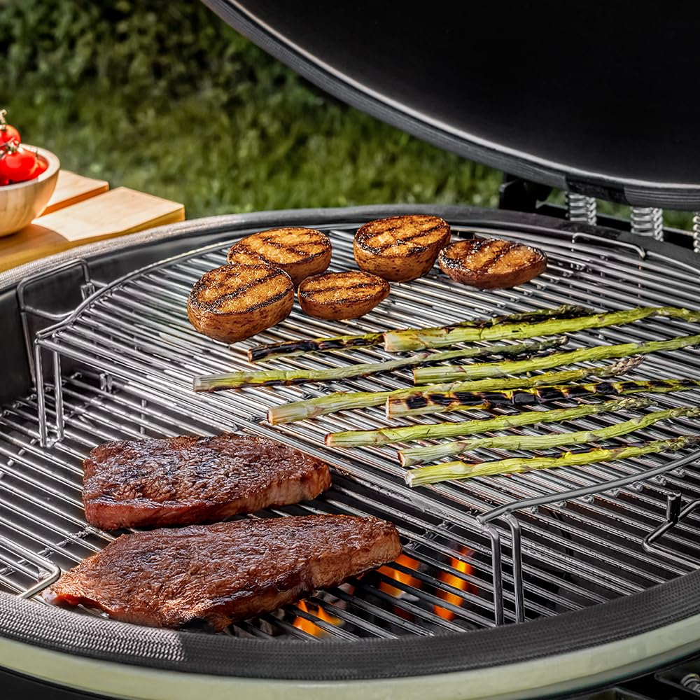 Cecotec Attrezzi per Barbecue Acciaio Inox, Set Utensili Barbecue DragonPack 6600 M, Versatilità e Comfort con Pinze, Raccoglicenere ed Espansore Griglia per Maggiore Capacità e Precisione