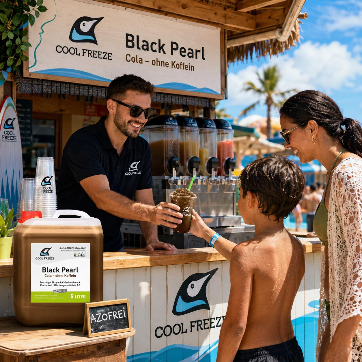 Sirop de glace slush | Cola doux | Concentré 1:5 | Bidon de 5 litres | Sans azo-glycérine | Convient pour machine à granité Ninja | Qualité supérieure directement du fabricant