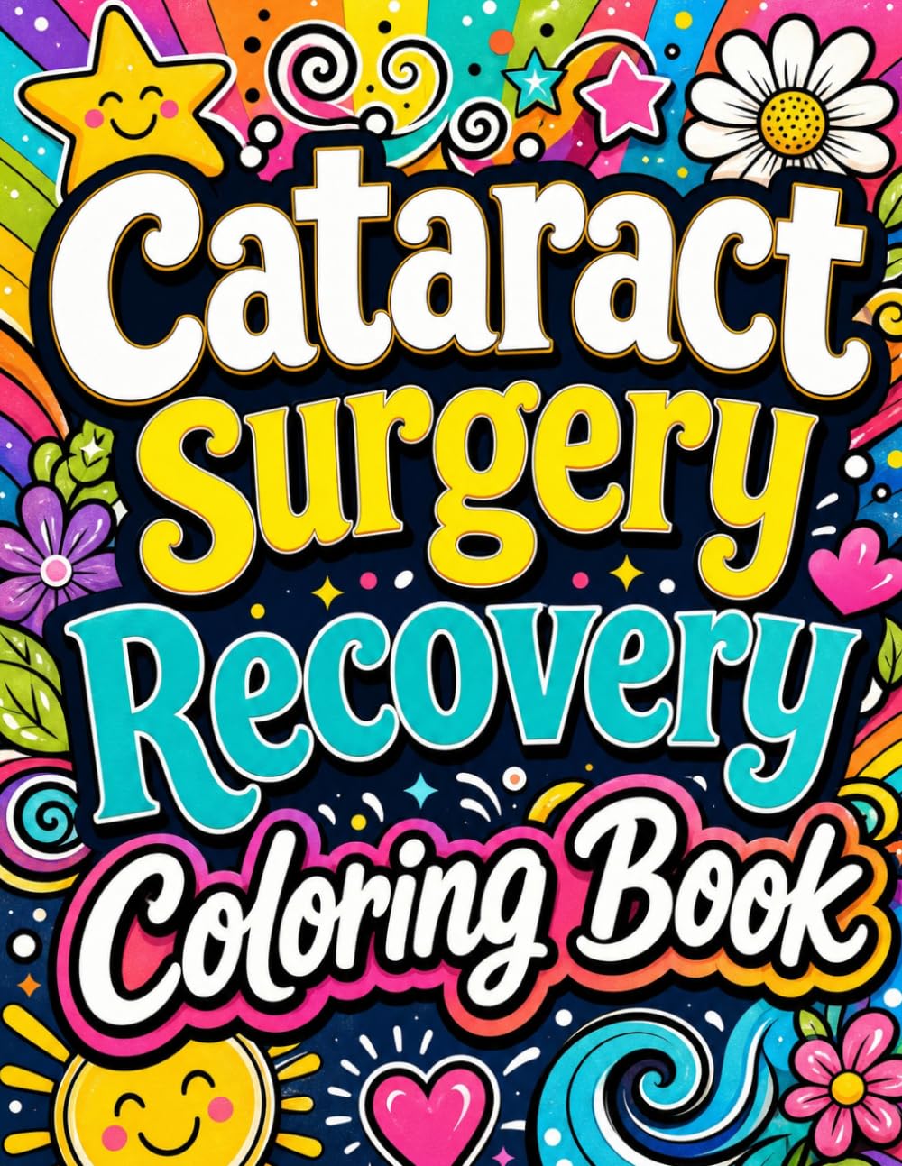 Cataract Surgery Recovery Coloring Book: Funny Coloring Book After Eye Cataract Removal Surgery For Stress Relief
