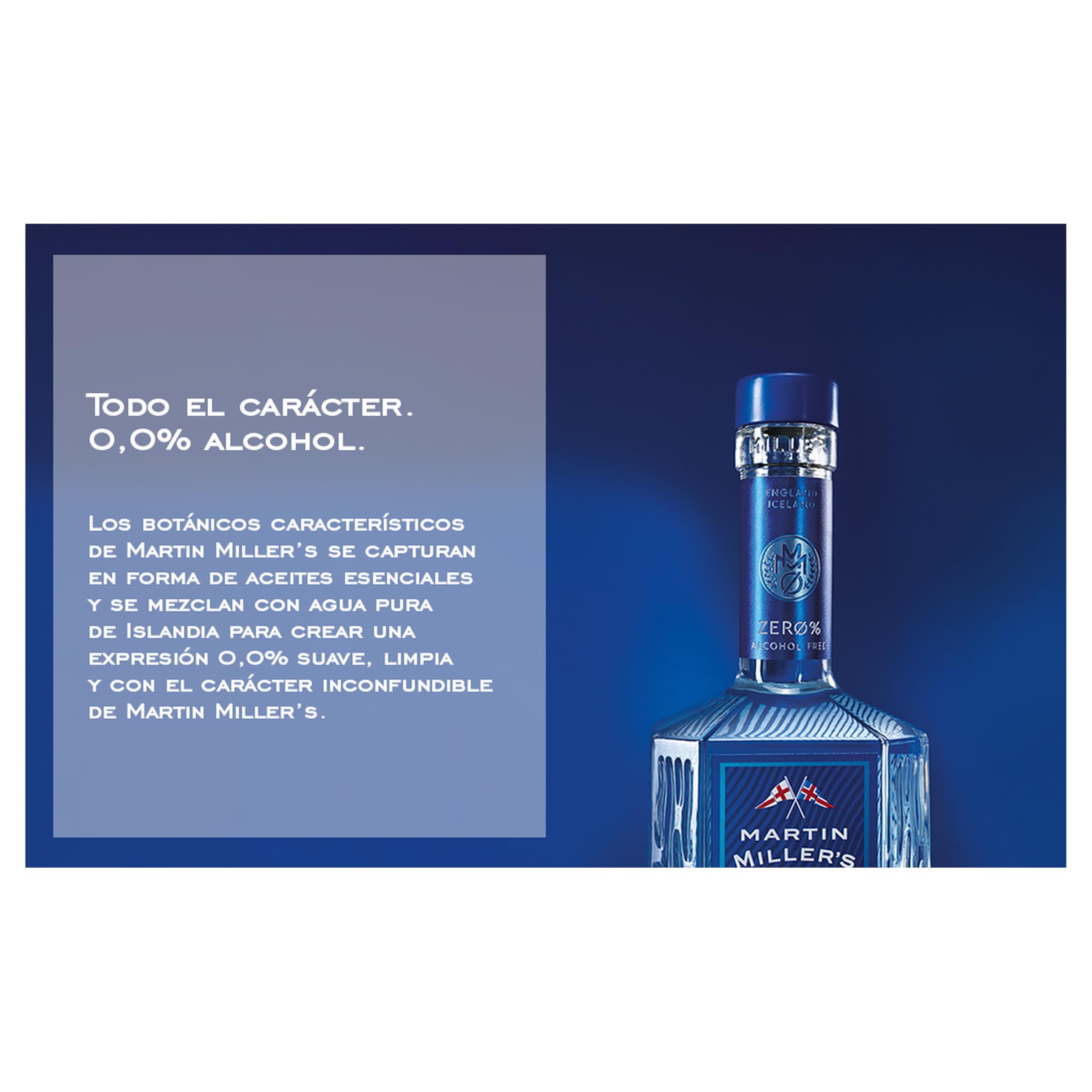 gin sin alcohol Martin Miller's 0% Zero Alcohol bebida sin alcohol selección gourmet 3 botellas 70 cl