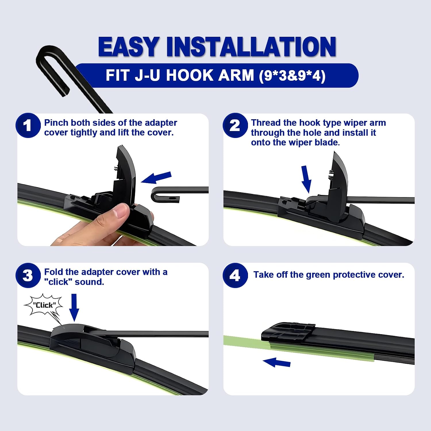 OEM QUALITY 26   18 Premium All-Seasons Stable And Quiet Windshield Wiper Blades(Set of 2)