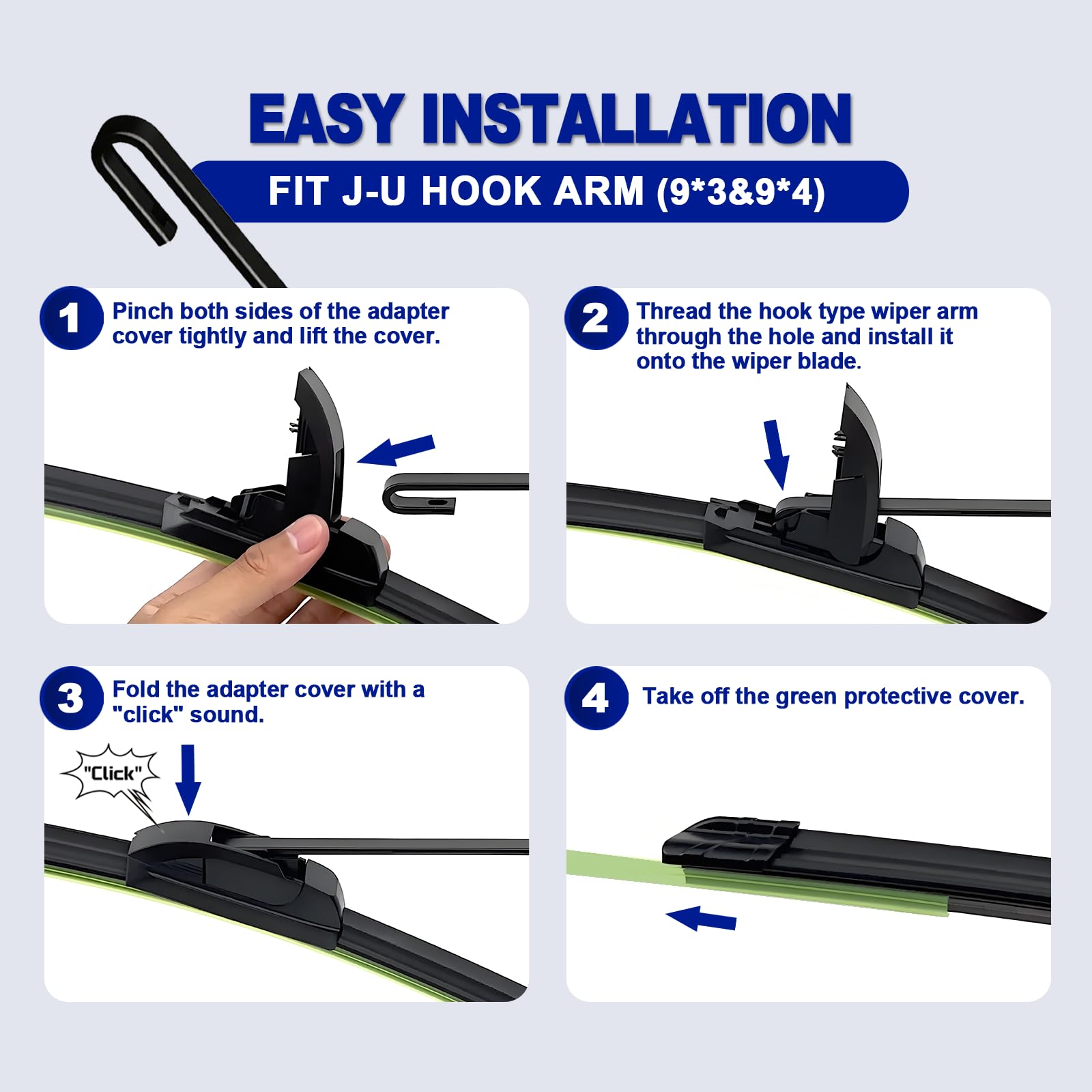 Jakość OEM 40.6 cm + 40.6 cm Premium całoroczne stabilne i ciche pióra wycieraczki przedniej szyby (zestaw 2 szt.)