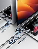 Vista 7 de Paquete de 2 cables USB C a USB C, cable de carga para iPad de 6 pies, PD de 60 W, tipo C, cable USBC de carga rápida compatible con iPad Pro USB-C