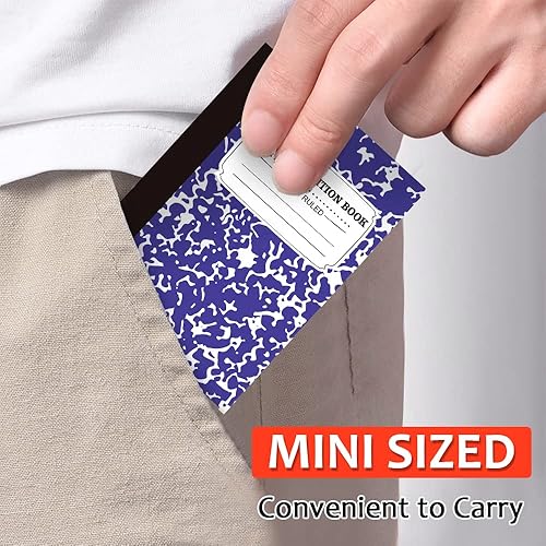 Miniatura 5 de feela Paquete de 70 mini cuadernos de composición a granel, lindo bloc de notas de composición de bolsillo, pequeños cuadernos de diario para