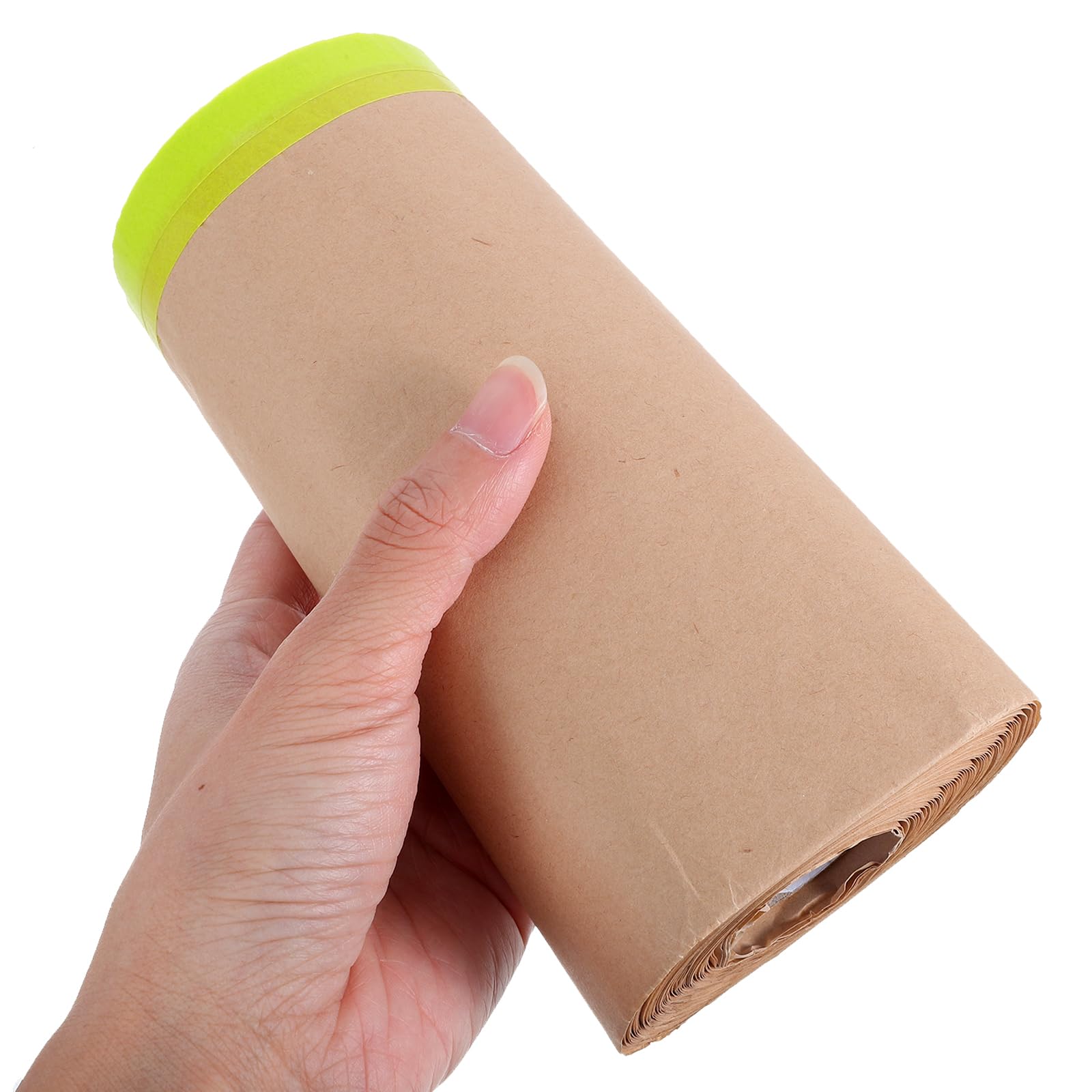 Abdeckpapierrolle Mit Klebeband 59.06In X 0.06In Halbtransparente Abdeckfolie Für Auto Lackierarbeiten Wand- Und Bodenbelag Malerpapier Schablonen Schneiden