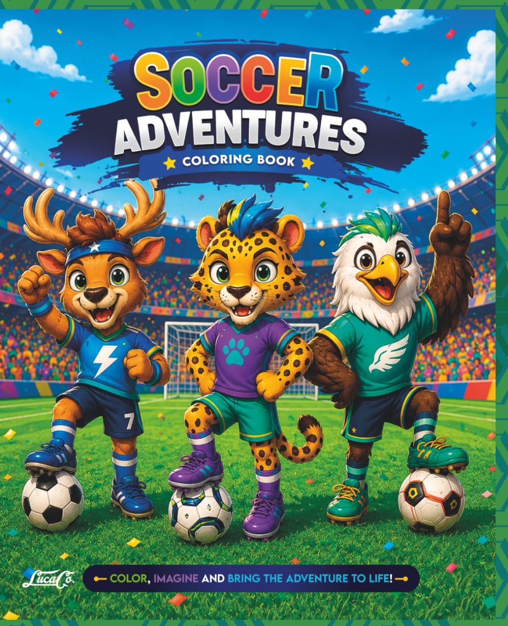 Soccer Adventures Coloring Book: Fun Soccer Adventures and Exciting Sports Scenes for Boys and Girls